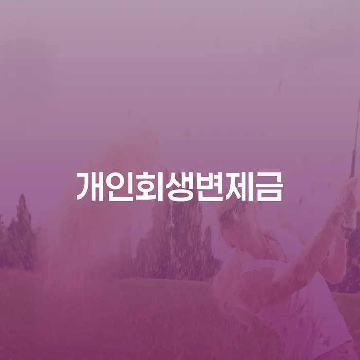 개인회생재신청 개인회생 제도 어떻게