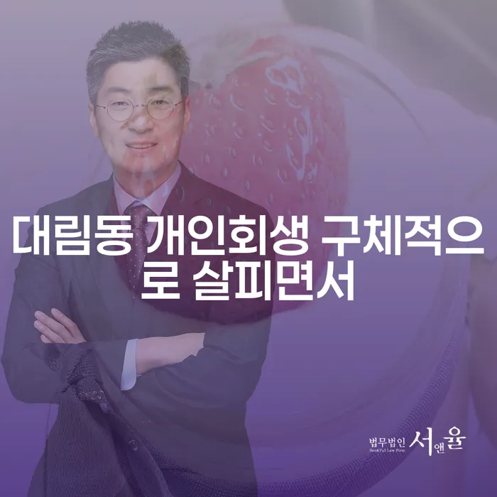 대림동 개인회생 구체적으로 살피면서