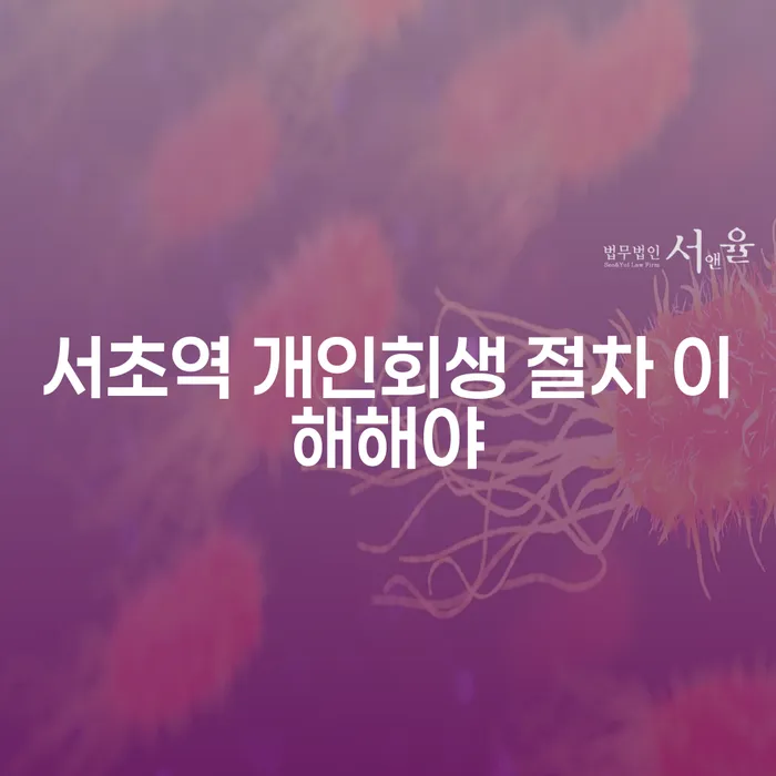 서초역 개인회생 절차 이해해야